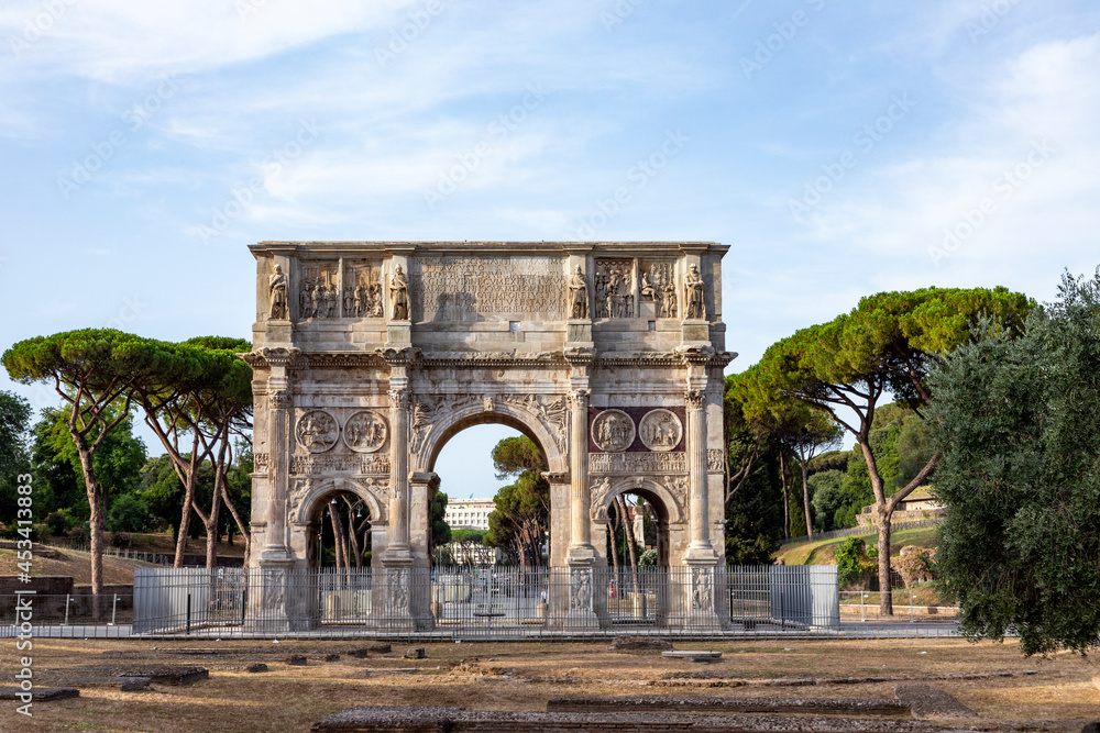Arch of Constantine in Rome Translation of the full registration : 