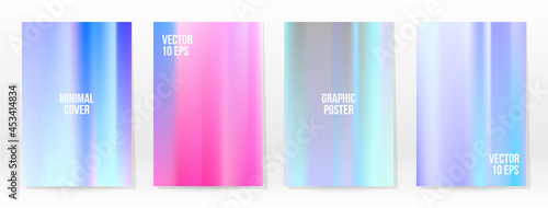 Holographic Poster Set Iridescent Technology Cover