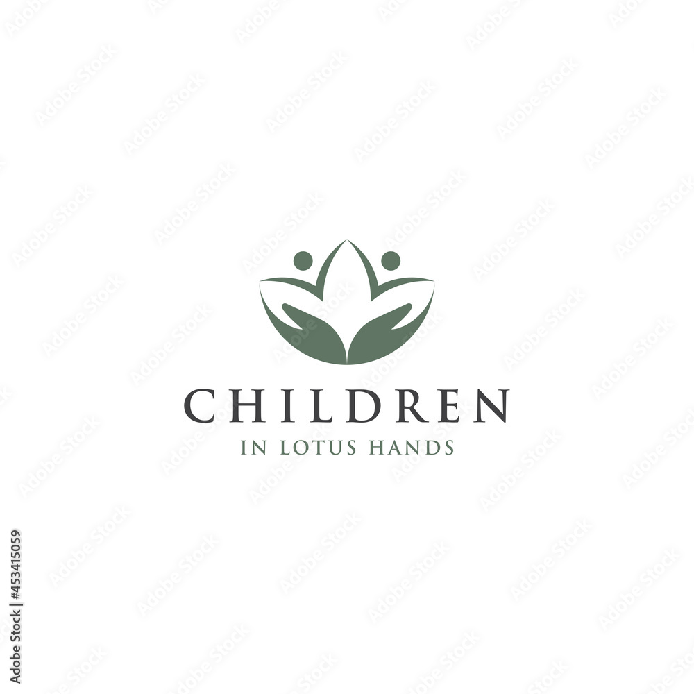 CHILDREN IN LOTUS HANDS LOGO CHILDREN IN LOTUS HANDS LOGO