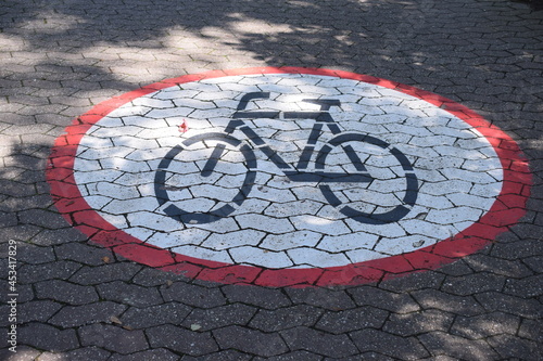 Radfahren verboten im Kurpark Bad Ems