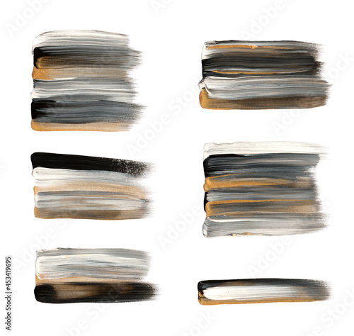 Acrylic paint stroke. Colorful and golden paint. Grunge background. Acrylic pastel colors and gold paint splatter. Grungy overlay.