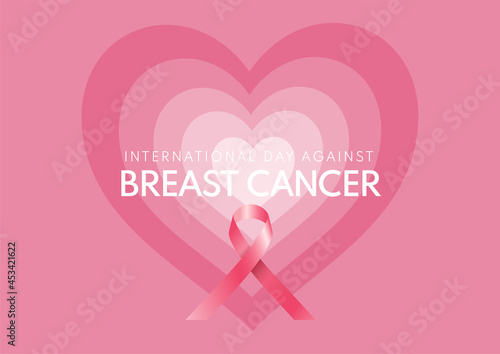International day against breast cancer background