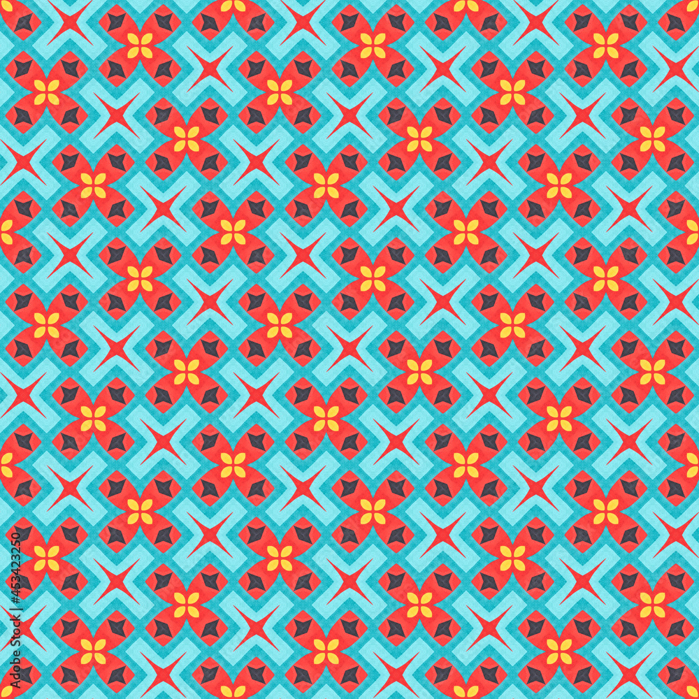 Fototapeta premium Seamless Geometric Pastel Pattern Abstract 