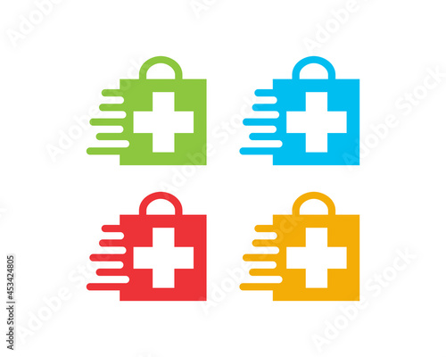 Original name(s): Medical bag design icon logo pack