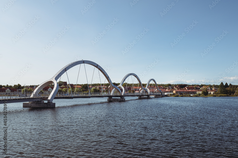 Fototapeta premium Bridge in Solvesborg, Sweden.
