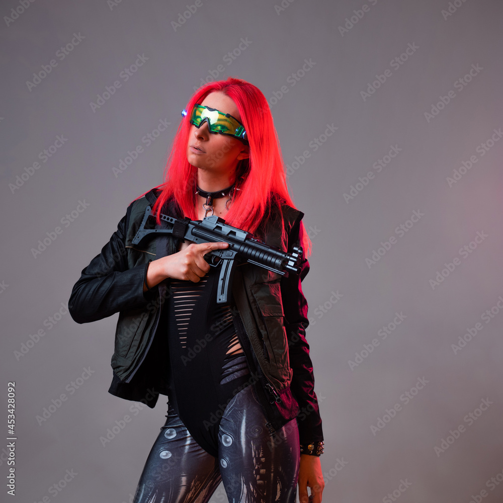 Futuristic techno bandit hacker, a fantastic image, a young woman Futuristic techno bandit hacker, a fantastic image, a young woman