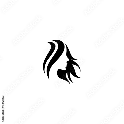 Logo woman silhouette, head, face logo Use for beauty salon, spa, cosmetics design