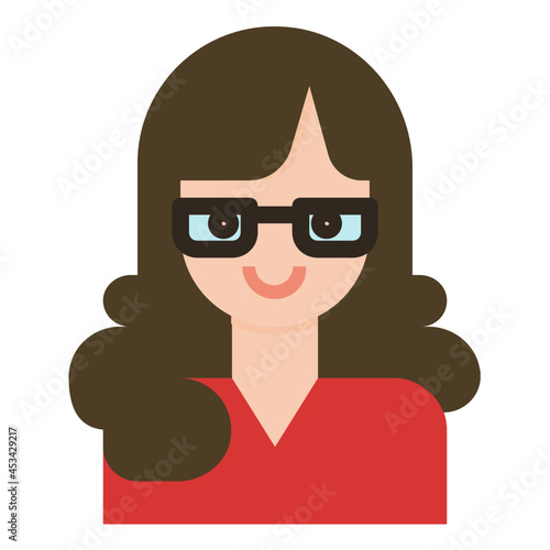 secretary flat icon