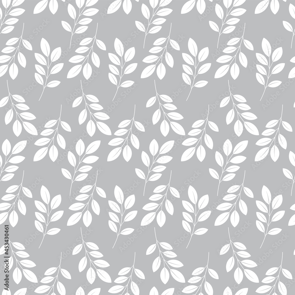 Artistic seamless pattern with abstract leaves design Artistic seamless pattern with abstract leaves design