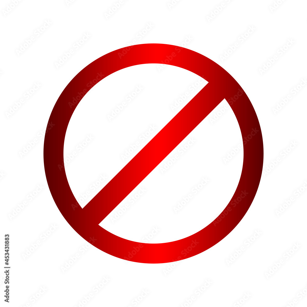 circle prohibition signs red isolated on white, empty prohibition sign circle prohibition signs red isolated on white, empty prohibition sign