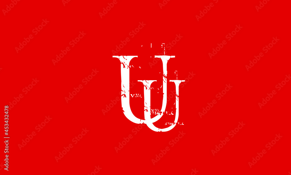 Alphabet letters Initials Monogram logo UU, U and U Alphabet letters Initials Monogram logo UU, U and U