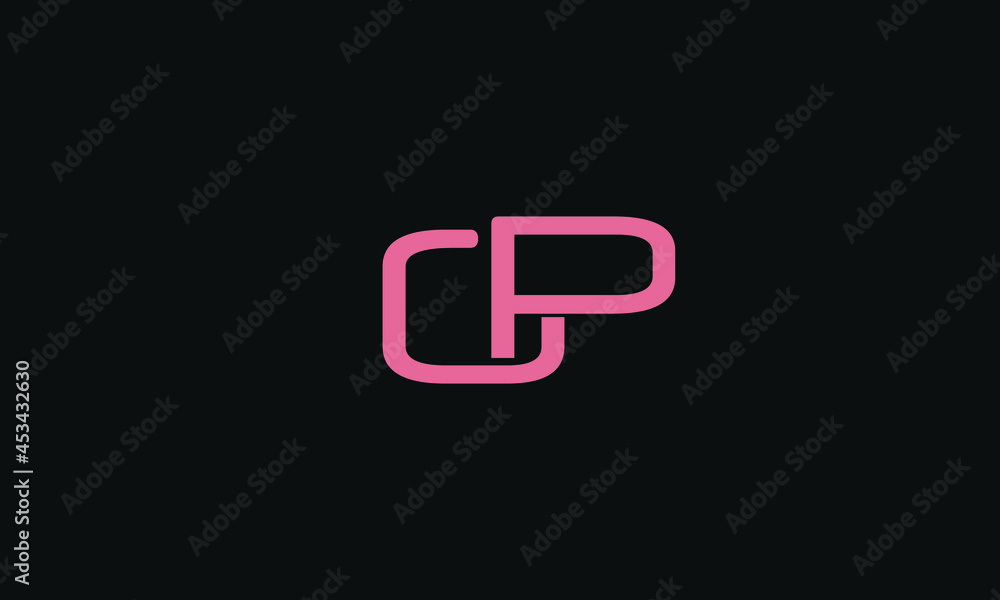 Alphabet letters Initials Monogram logo GP, PG, G and P Alphabet letters Initials Monogram logo GP, PG, G and P