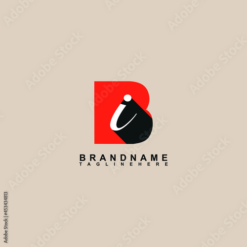 consists of letters B and I alphabet logo that combines 2 letters into one logo or symbol that is unique and original.