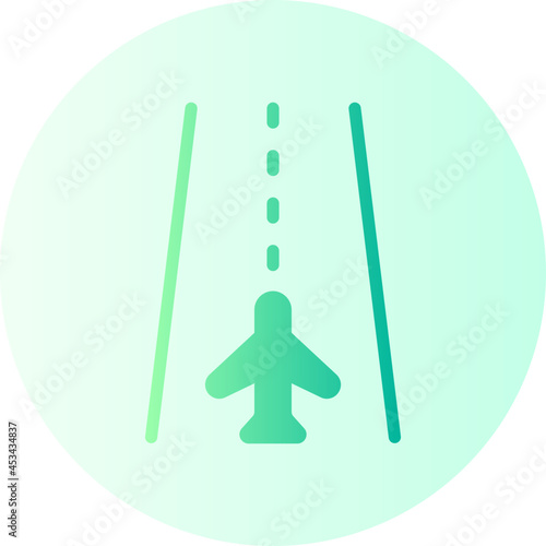 runway gradient icon