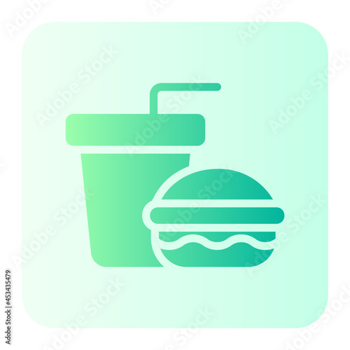 food and drink gradient icon