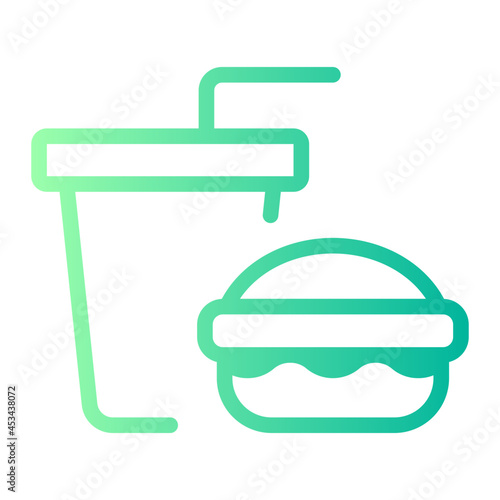 food and drink gradient icon