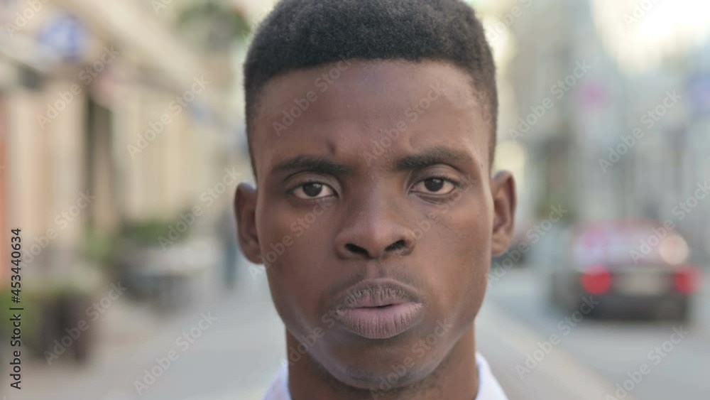 Close up of Blinking Eyes of African Man Close up of Blinking Eyes of African Man