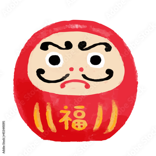 かわいい　だるま　赤