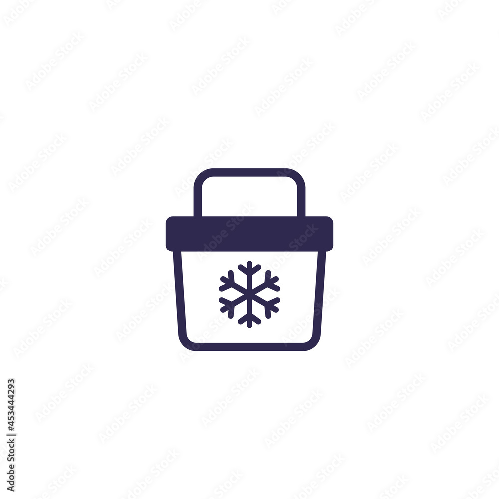 Portable fridge, cooler vector icon Portable fridge, cooler vector icon