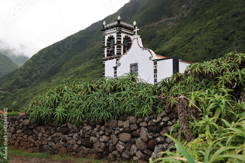 The Ermida de Santo Cristo in the island of Sao Jorge in the Azores photo