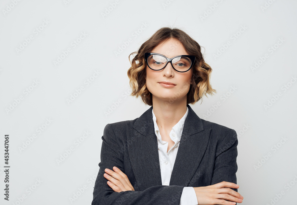 woman in business suit with a book in his hands Job Professional woman in business suit with a book in his hands Job Professional