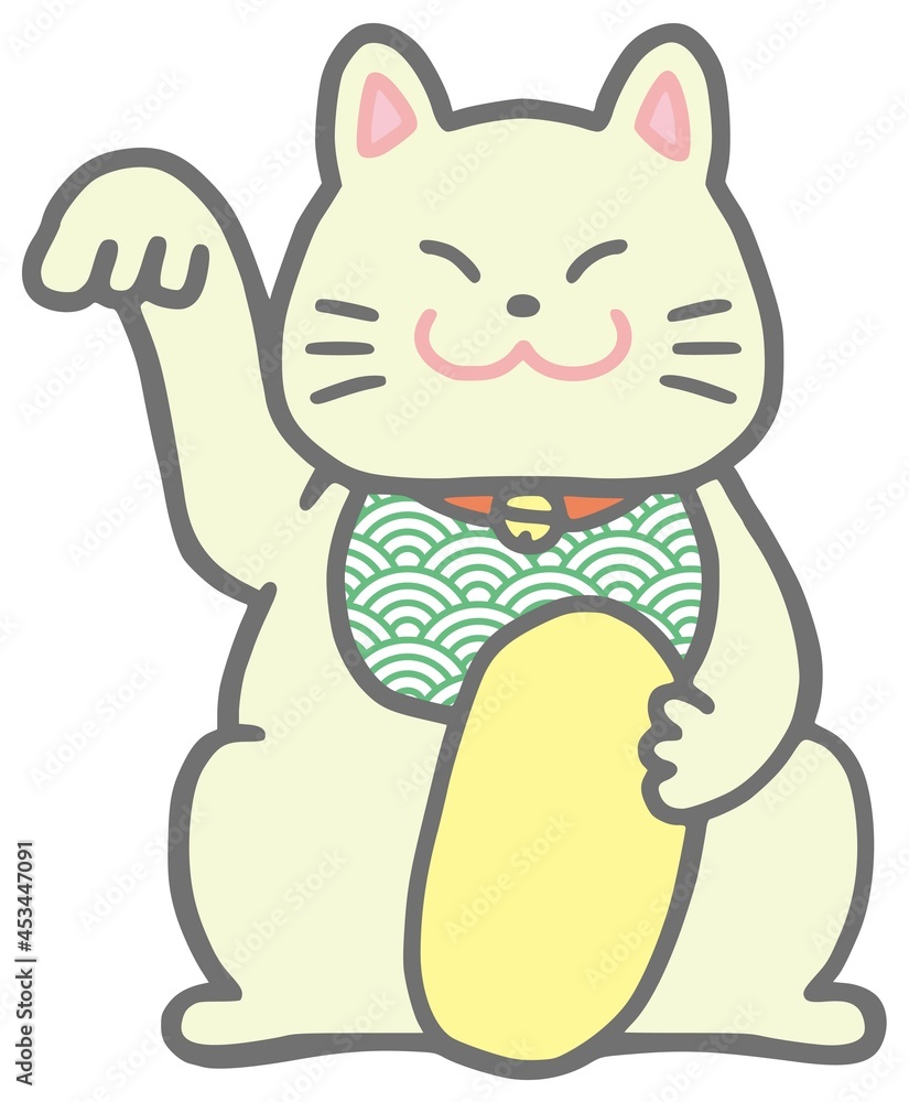 招き猫のイラスト 招き猫のイラスト