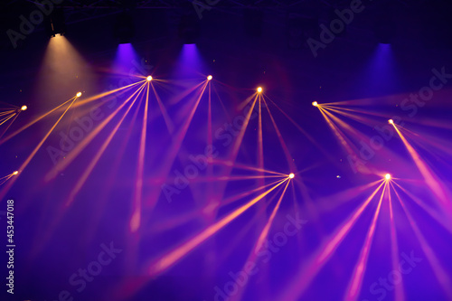 Fototapeta Naklejka Na Ścianę i Meble -  Magic colorful stage lights