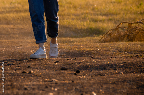 person running in the park