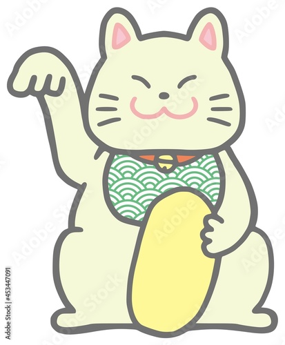 招き猫のイラスト