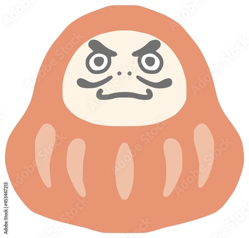 かわいいだるまのイラスト