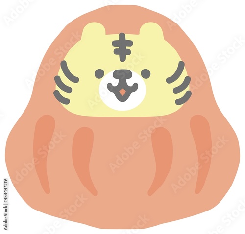 かわいいだるまのイラスト