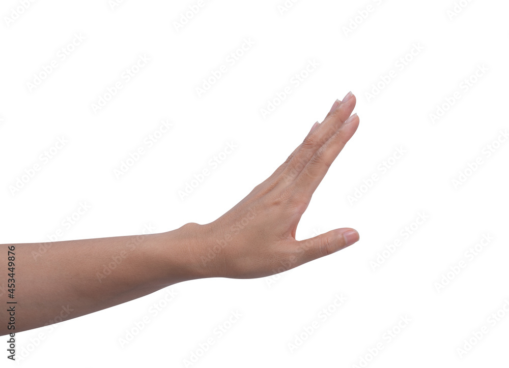 Woman hand isolated on white background Woman hand isolated on white background