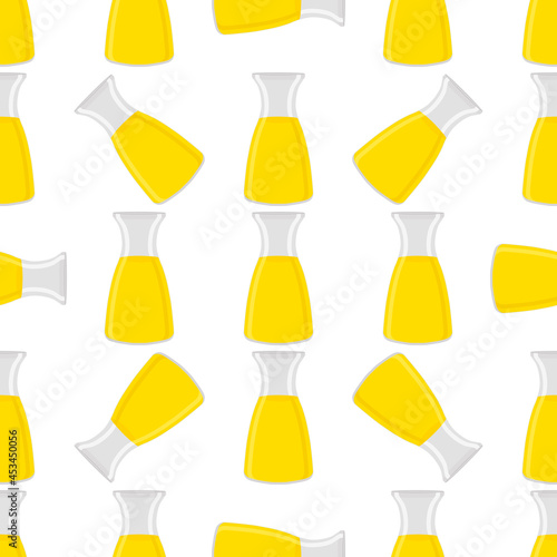 Illustration on theme big colored lemonade in glass jug