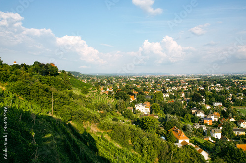 Radebeul, view from the vineyards to the city