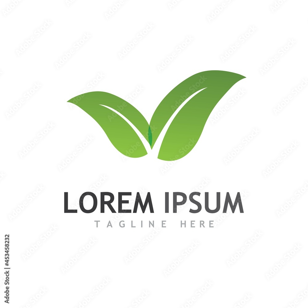 Logos of green Tree leaf ecology Logos of green Tree leaf ecology