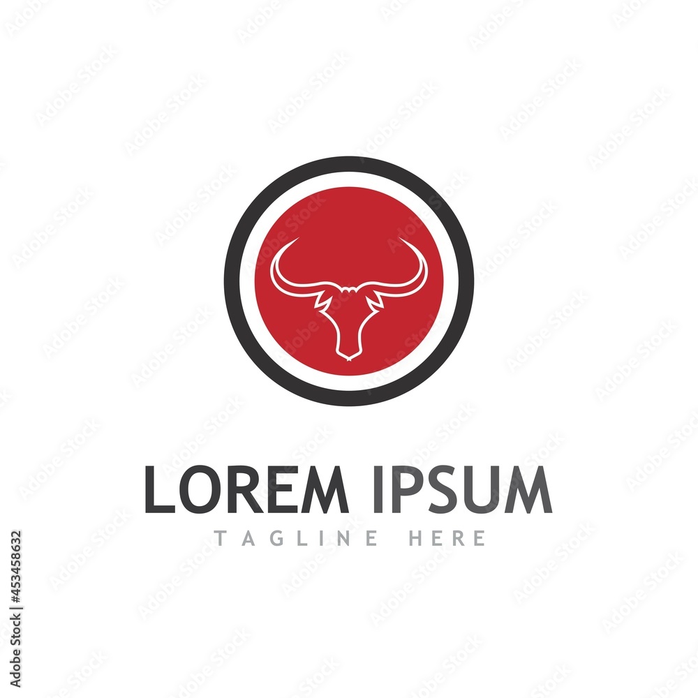 bull head logo horn bull head logo horn