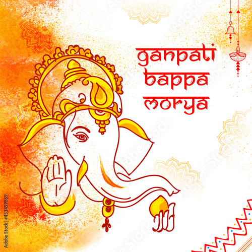 Indian festival celebration birthday of lord ganesha Happy ganesh chaturthi 