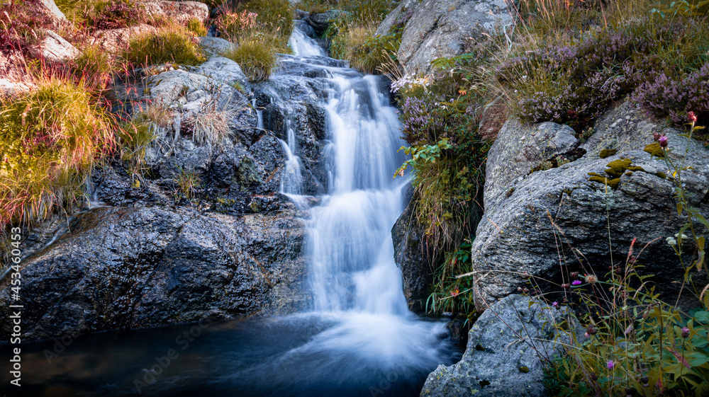 French pyrenean waterfall. Long time exposure. French pyrenean waterfall. Long time exposure.