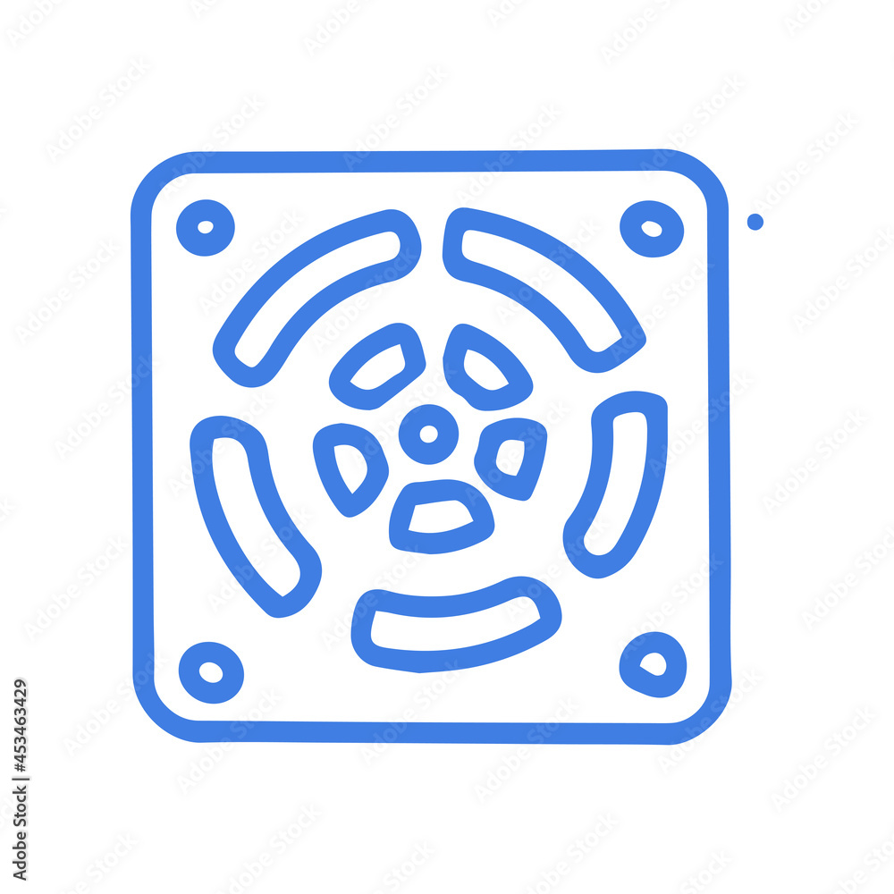 Ventilation grill line vector doodle simple icon Ventilation grill line vector doodle simple icon