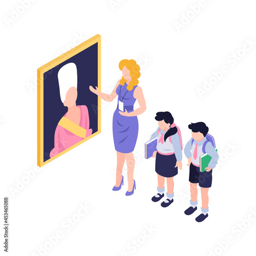 Isometric Art Gallery Illustration