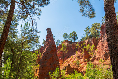 Sentier des ocres, Roussillon, Vaucluse, Provence, France