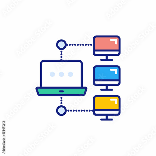 Virtualization icon in vector. Logotype