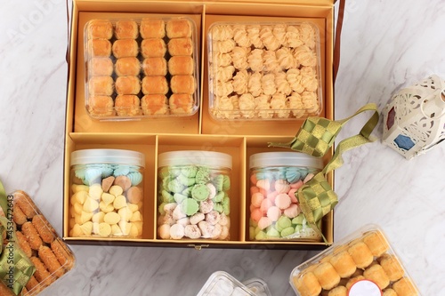 Lebaran Hampers Kue Kering for Family and Friend to Celebrate Ied Al Fitr for Mosleem. photo