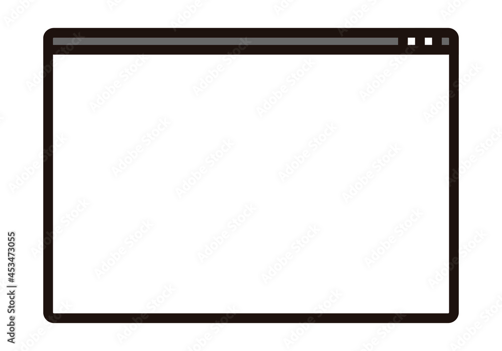 Icono negro de interface de una pagina web. Icono negro de interface de una pagina web.
