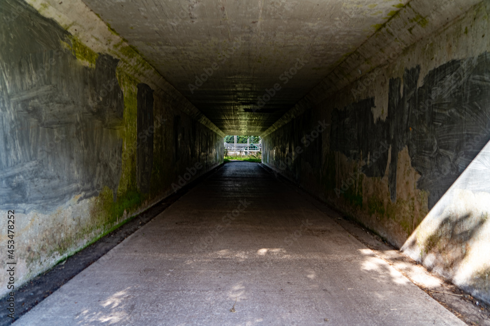 An HDR image of a tunnel under the A66 just outside of Penrith Cumbria in United Kingdom