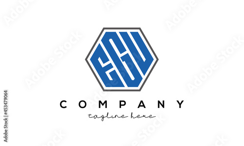 letters EGU creative polygon logo victor template	 photo