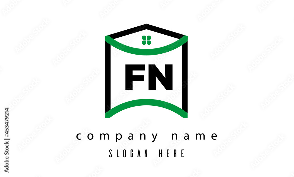 FN creative real estate latter logo vector FN creative real estate latter logo vector