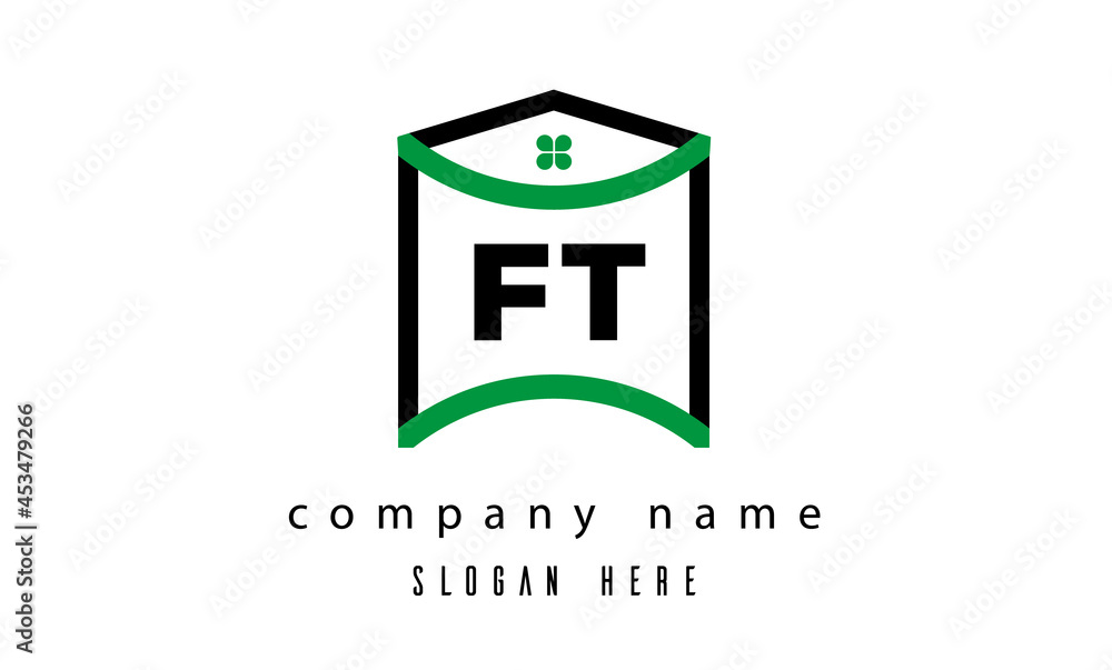 FT creative real estate latter logo vector FT creative real estate latter logo vector
