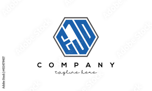 letters EJO creative polygon logo victor template	 photo