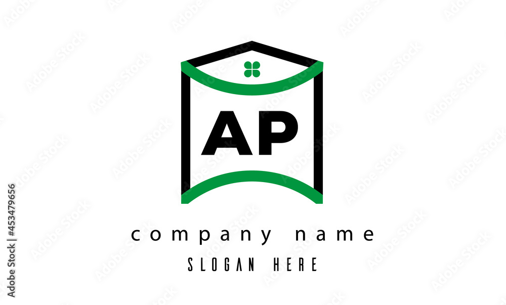 AP creative real estate latter logo vector AP creative real estate latter logo vector